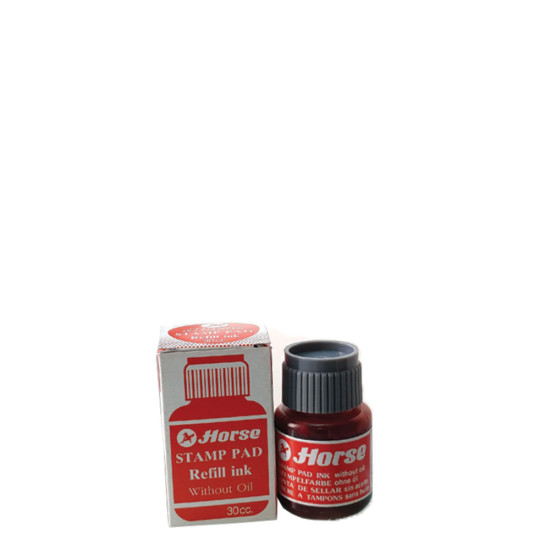 Horse μελάνι για ταμπόν σφραγίδας 30 ml κόκκινο