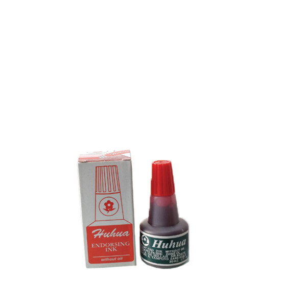 Huhua μελάνι για ταμπόν σφραγίδας 30ml κόκκινο