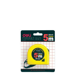 Deli 8203 Μετροταινία 16mm ατσάλινη 5m
