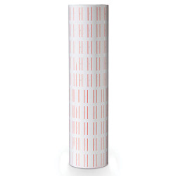 Deli No.3210 ετικέτες τιμών με κόκκινη γραμμή 21.5x12 mm 10 ρολλά