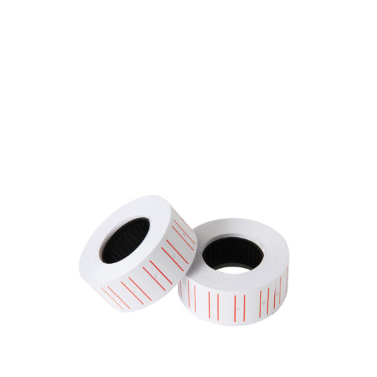 Deli No.3210 ετικέτες τιμών με κόκκινη γραμμή 21.5x12 mm 10 ρολλά