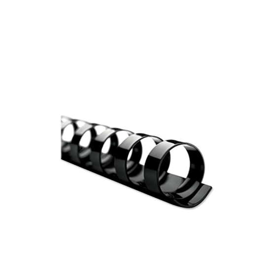Opus comb σπιράλ βιβλιοδεσίας πλαστικό 16mm 100τμχ μαύρο