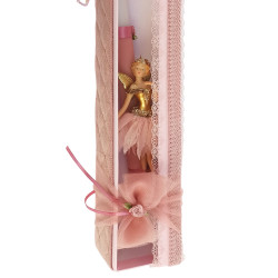 Georgia candle creations κ53 λαμπάδα μπαλαρίνα με κορδέλα σάπιο μήλο