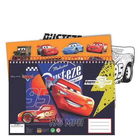 Gim 341-38416 μπλοκ ζωγραφικής 23x33 40φύλλα +stickers cars
