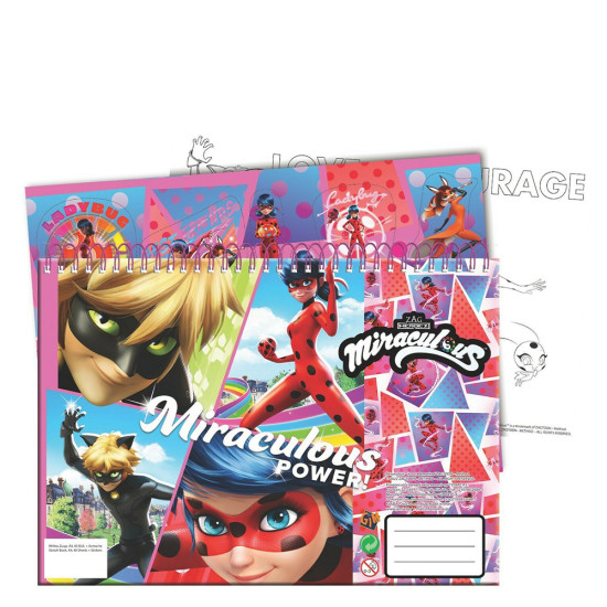 Gim 346-06416 μπλοκ ζωγραφικής 23x33 40φύλλα +stickers ladybug