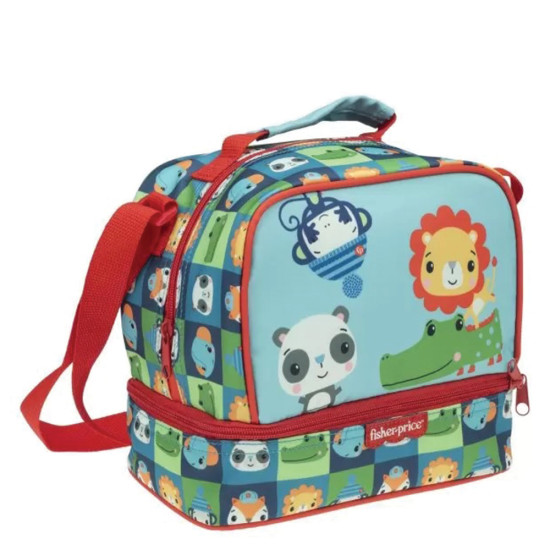 Gim 349-09220 τσαντάκι φαγητού οβάλ fisher price monkey