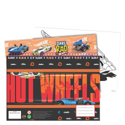Gim 349-27416 μπλοκ ζωγραφικής 23x33 40φύλλα +stickers hot wheels
