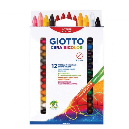 Giotto cera maxi duo 291300 κηρομπογιές 11mm  12 τμχ
