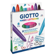 Giotto magic lettering 426500 μαρκαδόροι 8 χρ