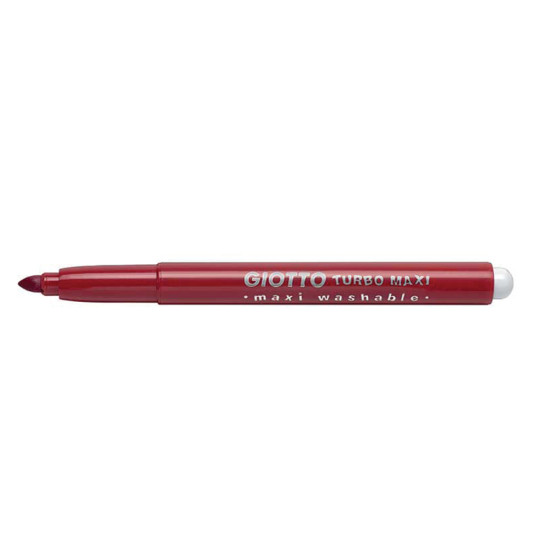 Giotto 456011 turbo maxi μαρκαδόροι μονόχρωμοι κόκκινο 12τμχ