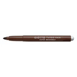 Giotto 456016 turbo maxi μαρκαδόροι μονόχρωμοι καφέ 12τμχ