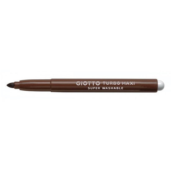 Giotto 456016 turbo maxi μαρκαδόροι μονόχρωμοι καφέ 12τμχ