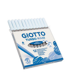 Giotto 456025 turbo maxi μαρκαδόροι μονόχρωμοι γκρι 12τμχ