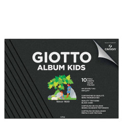 Giotto 580600 μπλοκ canson A4 μαύρο 10φ