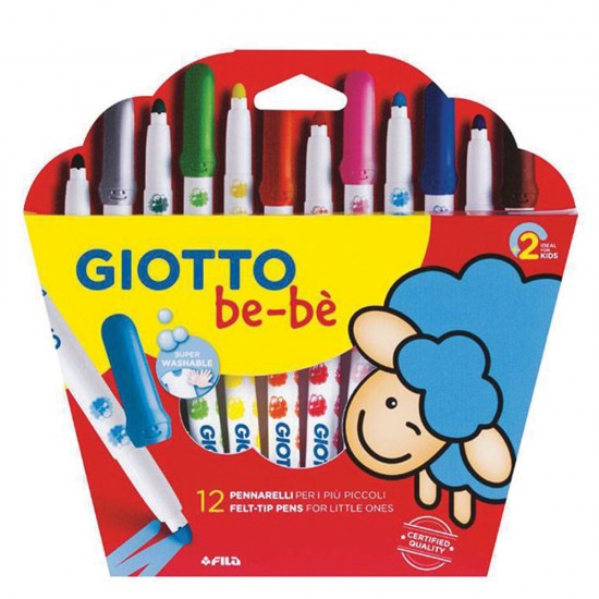 Giotto 466700 be-be μαρκαδόροι 12 χρώματα