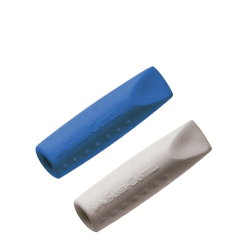 Faber Castell grip 2001 γόμες καπάκι μπλε-γκρι 2τμχ