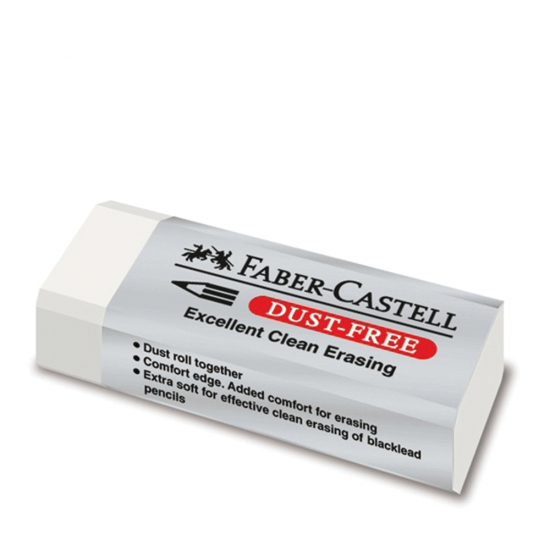 Faber Castell 187120 dust-free μεγάλη γόμα λευκή