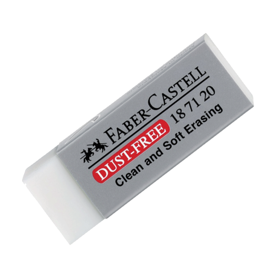 Faber Castell 187120 dust-free μεγάλη γόμα λευκή