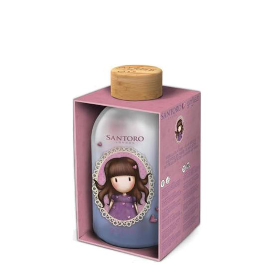 Santoro Gorjuss 00294 μπουκάλι γυάλινο 620ml Perfect pals