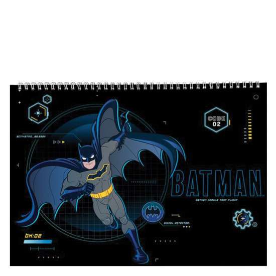 Graffiti Batman 22518 μπλοκ ζωγραφικής 23x33 με αυτοκόλλητα