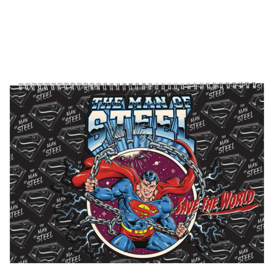 Graffiti Superman 22568 μπλοκ ζωγραφικής 23x33 με αυτοκόλλητα