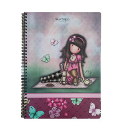 Santoro Gorjuss 22705 τετράδιο σπιραλ 2θ. 21x29 Fuchsia