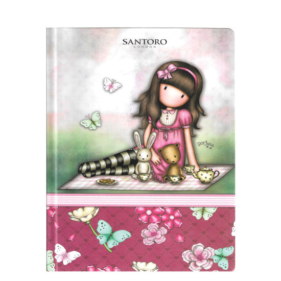 Santoro Gorjuss 22707 τετράδιο με σκληρό εξώφυλλο 21x29 Fuchsia