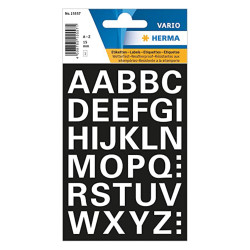 Herma Vario 15557 αυτοκόλλητα Γράμματα Αγγλικά 1.5cm Μαύρο