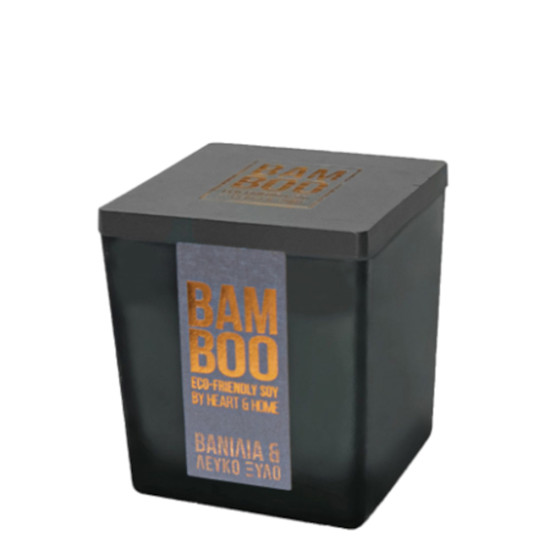 Heart & Home 276710510 κερί bamboo 90gr Βανίλια & λευκό ξύλο