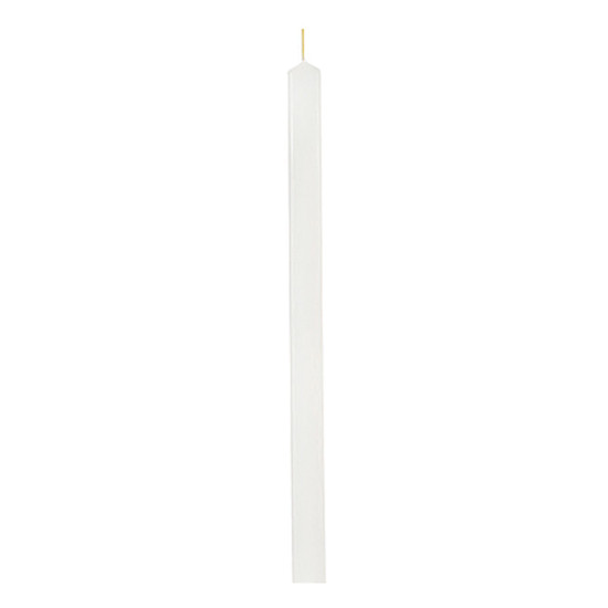 Interker 73601601 λαμπάδα αρωματική τετράγωνη 33cm λευκή