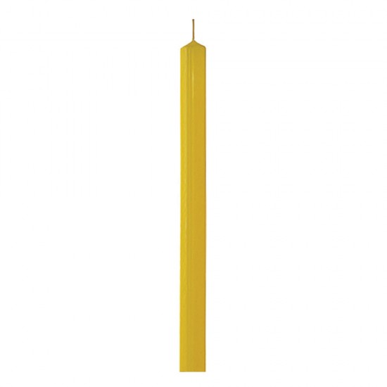 Interker 73601605 λαμπάδα αρωματική τετράγωνη 33cm κίτρινη