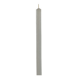 Interker 73601630 λαμπάδα αρωματική τετράγωνη 33cm γκρι