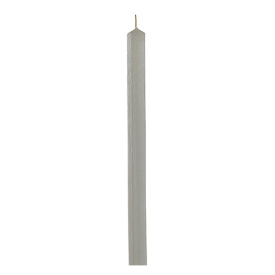 Interker 73601630 λαμπάδα αρωματική τετράγωνη 33cm γκρι