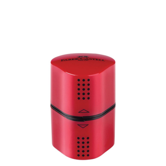Faber Castell grip 2001 ξύστρα τριπλή κόκκινη
