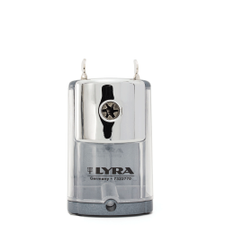 Lyra 7322770 μεταλλική μηχανική ξύστρα με προσαρμόσιμο μέγεθος γκρι