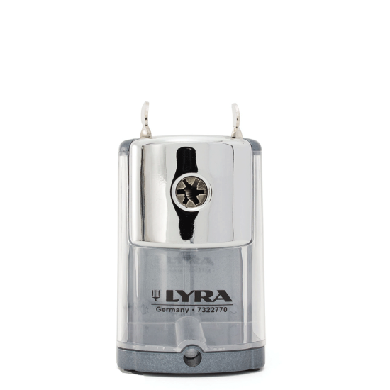 Lyra 7322770 μεταλλική μηχανική ξύστρα με προσαρμόσιμο μέγεθος γκρι