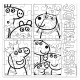 Luna 482494 puzzle χρωματισμού 42τμχ Peppa pig