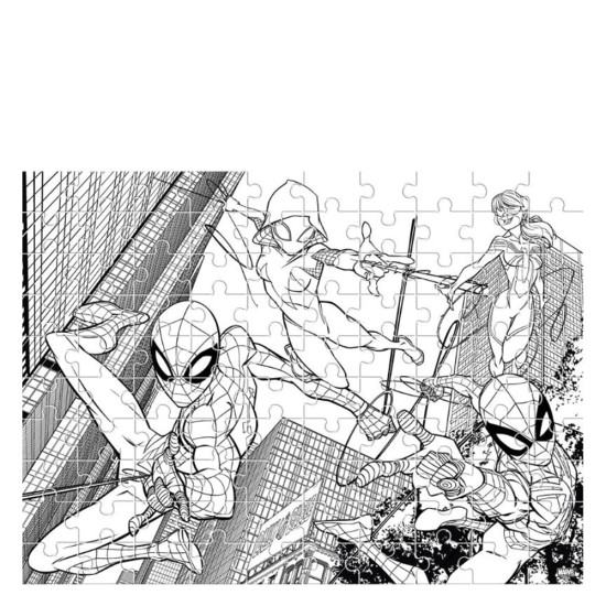 Luna 500941 puzzle χρωματισμού 100τμχ Spiderman
