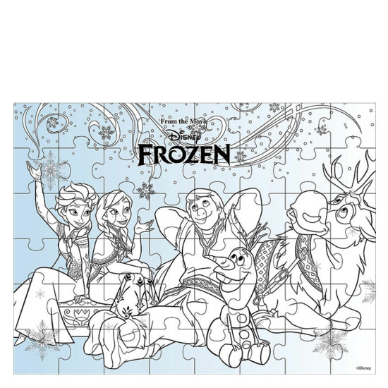Luna 562086 puzzle χρωματισμού 4 σε 1 48τμχ Frozen