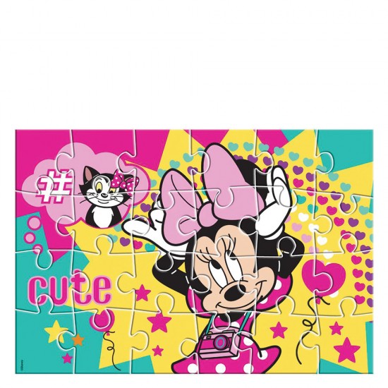 Luna 562602 puzzle χρωματισμού 24τμχ Minnie Mouse