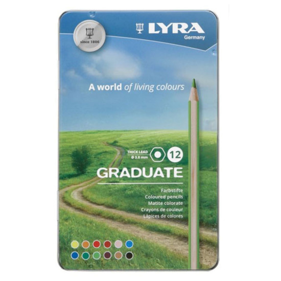 Lyra 2871121 Graduate ξυλομπογιές 12τμχ