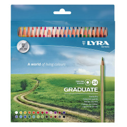Lyra 2871241 Graduate ξυλομπογιές 24τμχ
