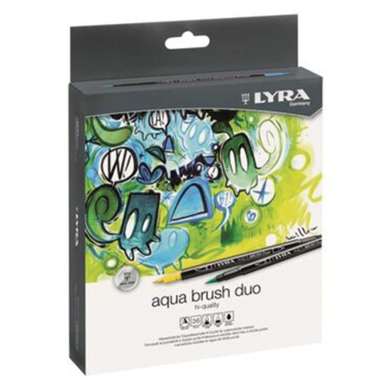 Lyra Aqua brush duo 6521060 μαρκαδόροι ακουαρέλλας 6τμχ