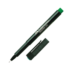 Faber Castell 151163 finepen μαρκαδόρος σχεδίου 0.4mm πράσινο