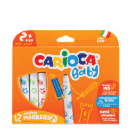 Carioca baby 42814 μαρκαδόροι νηπίων 12 τμχ