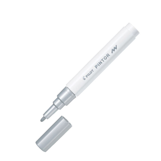 Pilot SW-PT-FS Pintor Fine ανεξίτηλος μαρκαδόρος ασημί