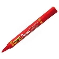 Pentel N850 1-3mm μαρκαδόρος ανεξίτηλος κόκκινος