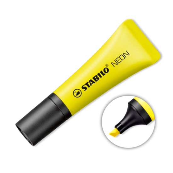 Stabilo Neon 72/24 μαρκαδόρος υπογράμμισης κίτρινο