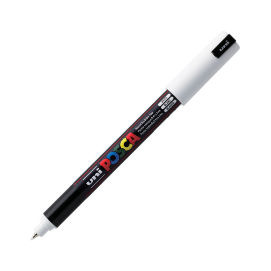 Uni Posca 1MR μαρκαδόρος λευκό 0.7mm