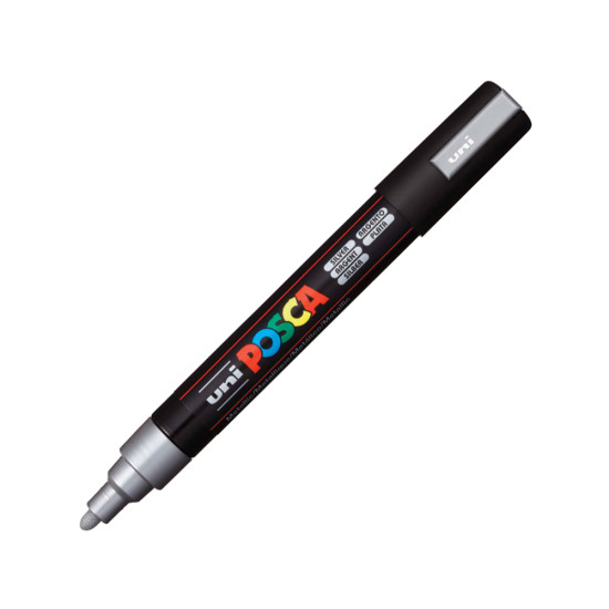 Uni Posca 5M μαρκαδόρος ασημί 1.8-2.5mm